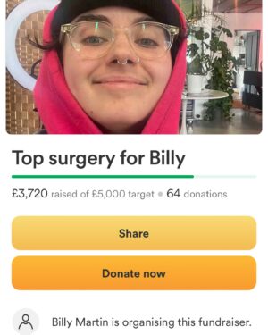 Anthony Lexa Instagram - @billybillybilly.martin FUNDRAISER IN MY BIO🏳️‍⚧️

i have partnered with @gofundme to bring you ‘FUNDRAISER FRIDAY’ every other week here on my socials. just to provide stories and share the art of the people being the ‘Go Fund Me’ posts we all see online.

Today I worked with the wonderful Billy. They are a tattoo artist and illustrator from Bristol, who is currently raising money for their Top Surgery and getting close to reaching his goal. I was very lucky to have my leg blessed with a little trans owl.

Support his fundraiser with what you can PLEASE. The link will be in my bio. And support his tattoo studio, @picnicstudiotattoo . They’re currently taking bookings for December in Bristol and January in London.

#trans #topsurgeryfundraiser #vegantattoos