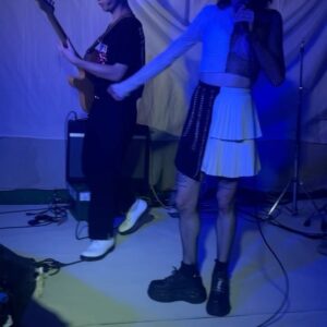 Anthony Lexa Instagram - ✨the band✨

🥁 @archiecrisis
🎸 @georgetolmie 

#livemusic #trans #sexeducationnetflix