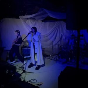 Anthony Lexa Instagram - ✨the band✨

🥁 @archiecrisis
🎸 @georgetolmie 

#livemusic #trans #sexeducationnetflix