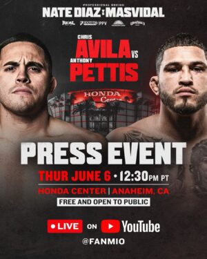 Anthony Pettis Instagram - Press conference this Thursday!  Free and open to the public 🎥📈