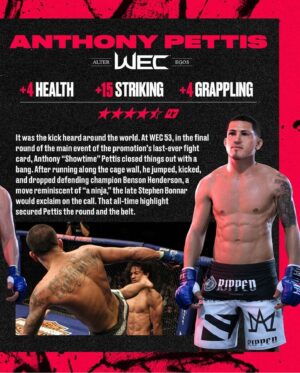 Anthony Pettis Instagram - NEW ALTER EGOS DROP 🚨

Who’s your top pick from the World Extreme Cagefighting era? ⚔️ #UFC5