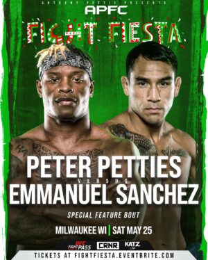 Anthony Pettis Instagram - It’s fight week!! 💥💥💥

APFC Fight Fiesta goes down Saturday. Featuring Special guest hosts Chito Vera and Jose Aldo! 🤯

Watch LIVE on UFC Fight Pass 🖥️
