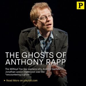 Anthony Rapp Instagram - @albinokid1026 shares Jonathan Larson’s impact on his life and his upcoming solo show, @withoutyoumusical, and why he thinks his late friend would have been a Star Trek fan. 

Click the link in bio to read Rapp’s full Playbill feature.