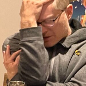 Anthony Rapp Instagram - I was enacting a scene as a traumatized NPC in the most recent #DnD session I DM’d, but this photo also captures the internal panic I had in certain moments when my wonderful but chaotic players made some bananas moves. @snakula & @roundingthirdmj know what I’m talking about. 👁