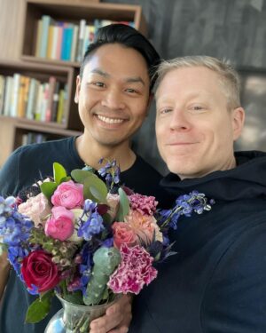 Anthony Rapp Instagram - I’m very lucky that @teerakeni is my Valentine.