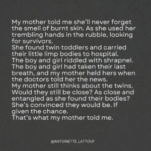 Antoinette Lattouf Instagram - My mother أمي.
Her story.  قصتها