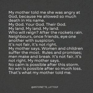 Antoinette Lattouf Instagram - My mother أمي.
Her story.  قصتها