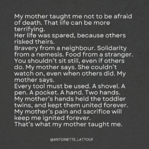 Antoinette Lattouf Instagram - My mother أمي.
Her story.  قصتها