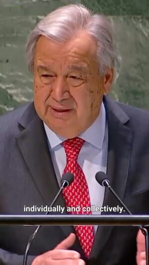 António Guterres Instagram - Peace can achieve wonders that wars never will.

Wars destroy. Peace builds.

But in today’s troubled world, building peace is a conscious, bold and even radical act.

It is humanity’s greatest responsibility that belongs to us all – individually and collectively.

In this difficult and divided moment, let’s meet that obligation for today and future generations.

Peace is at the heart of all we do, and I will never give up fighting for peace.