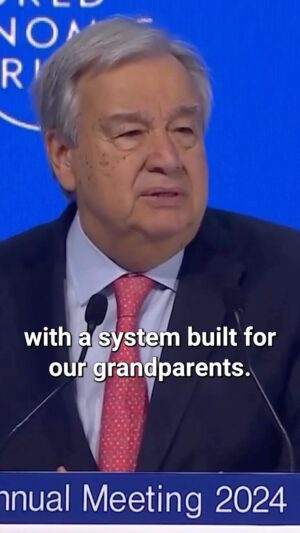 António Guterres Instagram - When global norms collapse, so does trust.

I am personally shocked by the systematic undermining of principles and standards we used to take for granted.

I am outraged that so many countries and companies are pursuing their own narrow interests without any consideration for our shared future or the common good.

And I am certain that unless we take action, we can expect much, much worse.

Rebuilding trust requires deep reforms to global governance to manage geopolitical tensions during a new era of multipolarity. And it is essential to building a safer, more stable, more prosperous world.