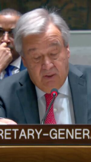António Guterres Instagram - Over recent decades, the two-state solution has been traduced, undermined and left for dead many times.

However, it remains the only way to achieve durable and equitable peace in Israel, in Palestine, and in the region.

This terrible time for Israelis and Palestinians must spur both parties, and the international community, to act with courage and determination to achieve a just and lasting peace.