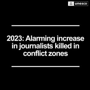 António Guterres Instagram - 2023 has been a particularly deadly year for journalists who work in conflict zones.

As journalists stand up for truth, the world must stand with them.
