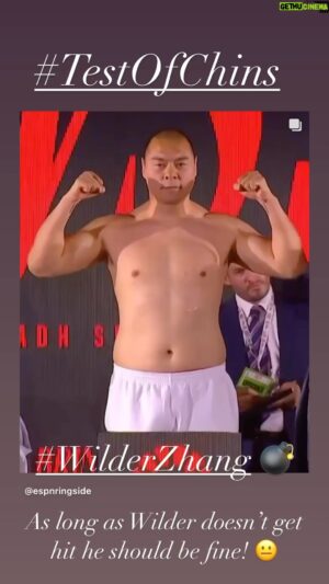 Antonio Tarver Instagram - As long as Wilder don’t get hit he should be fine! 😐 

#WilderZhang #5X5 #RiyadhSeason #MatchroomQueensberry 🥊 @turkialalshik