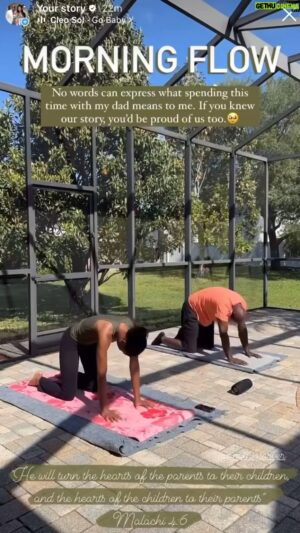Antonio Tarver Instagram - Morning Flow 🧘🏾‍♀️ with @taylordion.t