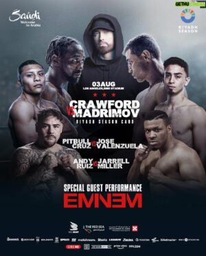 Antonio Tarver Instagram - It’s about to go down ‼️3rd of August is when we take in one of the best boxers on the scene right now. Don’t miss out and grab your tickets now 🚨🚨🚨It’s gonna be night to remember 🥊#RiyadhSeasonCard 
#CrawfordVsMadrimov

Ticket Link 🔗 in Bio ✔️
