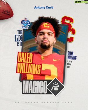 Antony Curti Instagram - Quer conhecer um pouco mais sobre os QBs do Draft 24?

🏈 Caleb Williams é um mágico, sente a pressão e de repente cria jogadas que ninguém espera. 

🏈 Drake Maye é o protótipo de um QB, capaz de fazer todos os lançamentos que um quarterback precisa e o protótipo da posição na NFL. 

🏈 Jayden Daniels é o craque, o playmaker. 50 TDs, ataca o perímetro, corre de uma maneira incrível e qualquer jogada pode ser um home run com ele. 

🏈 J.J. McCarthy é o campeão e o destemido, segura a bola ate o último instante para passar sob pressão e não tem medo de seguir seus instintos, sobretudo no meio do campo. 

🏈 Michael Penix Jr. é o vertical, com uma produção fabulosa em passes no fundo do campo e capaz de uma big play em qualquer setor profundo. 

🏈 Bo Nix, experiente, é o processador perfeito para passes curtos e um sistema com run pass option e screens. 

Qual seu preferido? Descubra em qual time eles vão jogar hoje a partir das 21h, na ESPN2 e Star  . Te esperamos! #NFLnaESPN #DraftnaESPN