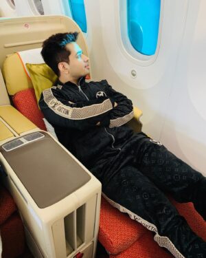 Anusheel Chakrabarty Instagram - 𝓒𝓸𝓶𝓮 𝓯𝓵𝔂 𝔀𝓲𝓽𝓱 𝓶𝓮.

𝐎𝐮𝐭𝐟𝐢𝐭𝐬: @louisvuitton 
.
.
.
.
#airindia #airindiabusinessclass #airlines #anusheelchakrabarty #nature #airplanes #crew #airlines #planespotter #lovers #photooftheday #cessna #love #cockpit #takeoff #k #clouds #instagram #instagood #travelphotography #flightsimulator #picoftheday #u #avporn  #air #sky #clouds #bluerays #landing