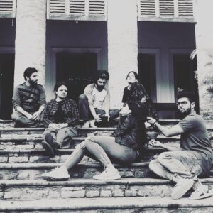 Anvita Dutt Instagram - #Bulbbul tech recce. 2 months before shoot. Guess which scene @siddharthdiwan and I are blocking? @lifaafa_ is saying where’s my coffee but she’s thinking up a surprise for me ❤️ a bird-shaped dhuno diffuser ❤️