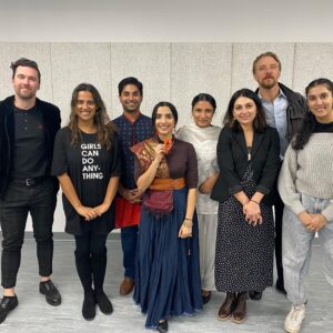 Anya Banerjee Instagram - 🪔Tanika Gupta’s A Doll’s House 🤎

NYC Staged Reading dir. by Arpita Mukherjee, asst. dir. Sayali Bramhe

Huge thanks to this stellar group of artists for spending #Diwali weekend playing with me! 

*All actors appearing courtesy of Actors Equity Association*

I say #jelebi , you say #jalebi 

#southasianstories #ibsen #britishindia #tanikagupta #adollshouse #brownhistory 

@tanika_gupta51 @actorsequity