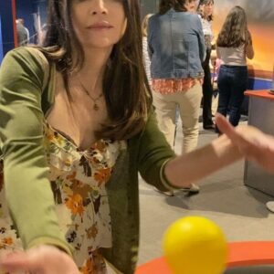 April Billingsley Instagram - Being kids again with @annunziataactor at #FernbankAfterDark! So. Much. Fun: 😍@fernbankmuseum