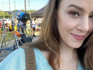 April Billingsley Instagram - Feeling super blessed to be on set today and to top it off, I’m getting to work with this awesome guy! @matthew.cornwell