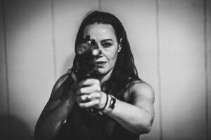 April Billingsley Instagram - Closing out the year by finishing up an incredible stunt class taught by @cbrunettifilm photography credit @edgarpereyraphotography. This may be one of my favorite classes I’ve ever taken. In this first shot, in character I think I’m thinking something like “I had to get out of bed for this…”
