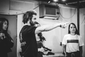April Billingsley Instagram - Closing out the year by finishing up an incredible stunt class taught by @cbrunettifilm photography credit @edgarpereyraphotography. This may be one of my favorite classes I’ve ever taken. In this first shot, in character I think I’m thinking something like “I had to get out of bed for this…”