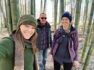 April Billingsley Instagram - Enjoyed a lovely afternoon hike to the bamboo forest this Sunday with my parents #hiking #bambooforest