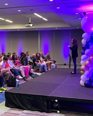 April Billingsley Instagram - I was so honored to give a workshop at the @getscenestudios Southeast Actor’s conference this weekend! I think it has probably been since before the pandemic that I got to be on an actual live stage in front of people… what a well done event and great experience! I hope everyone at my workshop was able to take some good nuggets out of it 🤗💛✨