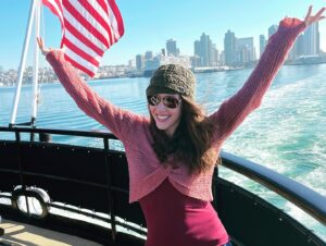April Billingsley Instagram - When you have an amazing friend who is a flight attendant and it works out to take a quick day trip to see some dolphins and whales in San Diego… we slept most of the day afterwards because of taking Dramamine for the boat, but still worth it! Wouldn’t change a thing and already back home 😊 #dolphins #sandiego