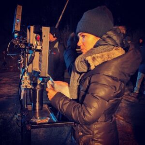 April Mullen Instagram - Well...it’s winter...oh Toronto - On-Set directing Tiny Pretty Things ! #tinyprettythingsnetflix #aprilmullen #atthemonitor #directorslife