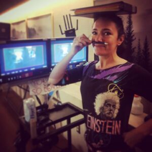 April Mullen Instagram - Imagination will Take you Everywhere ! #tinyprettythingsnetflix #aprilmullen #directorlife #alberteinstein