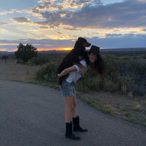 April Mullen Instagram - Trailer living with my Partner in Crime, El Perro! #trailerlife #aprilmullen #doglife #shotlisting