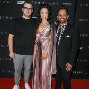 April Mullen Instagram - For One Moment! Simulant Red Carpet @cineplexmovies @mongrelmedia @wangofilms What a weekend !!! Thank you to all those who came out to the big screen to support us ! 
Dress by @lesley_hampton 
Earrings @lucys_handicrafts
@karlymadillmakeup
Photo:
@georgepimentel1