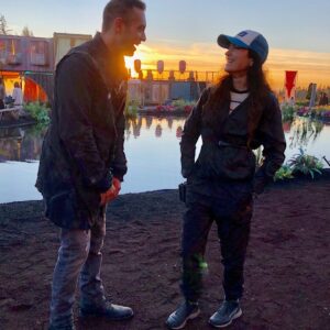 April Mullen Instagram - Directed tomorrow’s Episode of The 100 !@cw_the100 Love to this Cast and Crew - ingenious Family.  Episode #608 The Old Man & The Anomaly #the100 #aprilmullen #the100bts