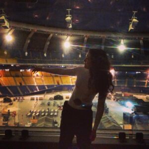 April Mullen Instagram - Directing @bloodandtreasurecbs at Olympic Stadium In Montreal ! What a Week ! What a Set !