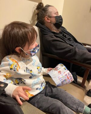 April Schutte Instagram - Shawn is home! Home with us and recovering ❤️‍🩹 This was the hardest and worst week ever…One week ago, Wednesday evening we went to the ER because Shawn had extreme stomach pain that wouldn’t stop and kept worsening. Hours of waiting lead to them finally diagnosing him with appendicitis (I had assumed this hours before but we were hoping it was food poisoning). They decided they needed to do surgery the next day and in the meantime kept pumping him full of antibiotics and pain meds (which did nothing the first day!) They then kept pushing his surgery back and as the time passed, his pain and swelling got worse and worse. They finally went in and his appendix had perforated just as they were starting to remove it! Once in recovery, there were some minor issues that are too gross to mention…then on the other side of surgery, there were SO many things that kept happening to make this a lot more challenging (and painful) than the average appendectomy. His organs were “dormant” and wouldn’t wake up and function properly…his belly bloated up so badly, causing even more pain, he couldn’t even keep water down without painfully vomiting because of extreme heartburn. It was so hard to see Shawn like this and to leave him there…Grey and I went to visit every day, twice a day. It was hard to find help as everyone has their usual routines and responsibilities, but Grey was a model visitor and the nurses all looked forward to seeing him. They were amazing. A time we were able to get help, and we are so grateful. @ghoulygrrrl and her family took care of Grey for one of the days when I needed to work a modeling (that’s a whole other ball of stress I’ll get into later!) They took him into their home and gave him so much love! Well…I meant to make this short…just so fucking grateful that my love is healing and getting better each day. With that, my anxiety is slowly starting to relax a bit…and one more thanks to all of our friends and family who texted every day! We love you 🖤 And to my lovely clients, I will get you on my books ASAP! (Last 2 photos are from today! We all got out for a slow walk on this beautiful day and had some vegan ice cream)