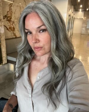 April Schutte Instagram - Call back ➡️ avail ➡️ booked it 🙌🏻 Y’all! I just booked a SAG commercial!!! Thank you to the joint forces of @_missnatalierose_ and @ddparker for getting me out there! Talk about a whirlwind 🌪️ @latalentofficial @lamodels @lamodelsdirect 
.
.
.
#commercialactor #greyhairdontcare #greyhairactor #rockNrolla #silverhair #actorlife #callback #auditioning #bookedit