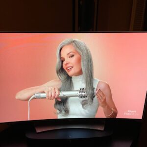 April Schutte Instagram - Thanks for the love, y’all! Another friend sent me this! Thrilled 🥰💗 
.
.
.
#ImOnTV #sharkbeauty #sharkninja #hairmodels #greyhairmodel #silverfox #silverhairdontcare #modelinglife #beautymodel #maturemodel