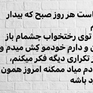 Arash Zellipour Instagram - .

سالهاست هر روز صبح که بیدار میشم
وقتی توی رختخواب چشمام باز میشن و دارم خودمو کِش میدم و به یه روز تکراری دیگه فکر میکنم،
یهو یادم میاد ممکنه امروز همون روز موعود باشه
ناگهان نیرویی در عضلاتم منو از رختخواب جدا میکنه :
امروز قراره «چراغ جادو» مو پیدا کنم
چراغ رنگ و رو رفته ای که باید سه بار روش دست بکشم‌تا غولش بیرون بیاد و ازم بخواد سه تا آرزو کنم
همیشه استرس دارم وقتی چراغ جادو رو پیدا می‌کنم
یه وقت‌آرزوهام یادم نره
هر چند توی همه این سال ها بارها آرزوهام عوض شدن اما هر روز صبح مرورشون می کنم که وقتی غول میگه : « من غلام حلقه به گوشت هستم سه تا آرزویت را بگو » فراموش شون نکنم!

سالهاست هر روز صبح با این امید از رختخواب بیرون میام و می دونم یکی از همین روزا « چراغ جادو » مو پیدا می کنم
نباید آرزوهام یادم برن..
شاید باید روی تکه کاغذی بنویسمشون تا یه وقت فراموششون نکنم
.
پی نوشت : بعضی وقت‌ها میخوام بعضی نوشته هامو اینجا باهاتون به اشتراک بذارم ، دوست دارم نظر بدین و بهم بگین دوسشون دارین یا نه…
.
#آرش_ظلی_پور#بازیگران_ایرانی#دلنوشته_های_من#غول_چراغ_جادو#چراغ_جادو#امید_به_آینده