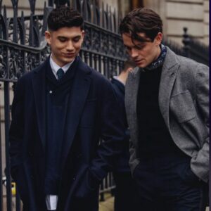 Archie Renaux Instagram - @dunhill Men’s fashion week show for the A/W collection with me old pal @freddycarter1 

@krishanparmar_ styling @thebradylea hair and make up