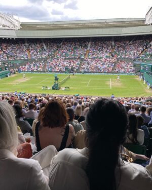 Archie Renaux Instagram - Wicked day out at the tennis! Grew up down the road and finally got to watch two of the 🐐’s yesterday 😁. Thanks to @britishvogue and @poloralphlauren 🎾