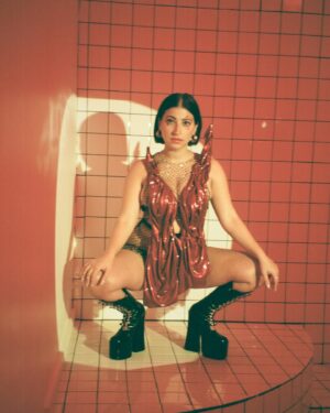 Ariana and the Rose Instagram - Lonely Hearts Club album artwork  outtakes 🖤 The shoot of my dreams. I loved making the visuals for this album for you ✨ 
.
Photos   styling @chaineley 
Creative Direction @scarletinni
MUA @cultofkelby 
Lighting @parishelena
