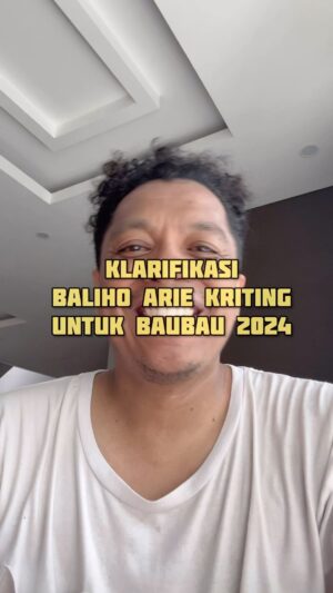 Arie Kriting Instagram - Bismillah, hanya ingin menyampaikan keinginan untuk bisa menyumbangkan pemikiran, gagasan, visi misi dan karya nyata bagi masyarakat di masa yang akan datang. ☺️🙏🏽