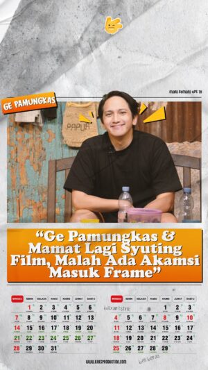 Arie Kriting Instagram - Kaks @gepamungkas & kaks @mamat_alkatiri waktu syuting film di Maluku, tiba-tiba ada penyusup masuk frame.

Tonton selengkapnya episode ke delapan belas Mari Ke Mari bersama kaks @gepamungkas di channel YouTube Kaks Production e!

#kaksproduction #marikemari #arie #mamat #ge #gepamungkas