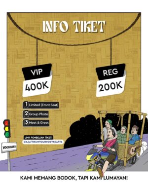 Arie Kriting Instagram - Tiket Titik Kumpul Tour Yogyakarta sudah bisa dibeli di link bit.ly/TIKUMTOURYOGYAKARTA yaaa warga tikum! Yuk war tiket, persediaan terbatas (terutama VIP), harga cek di poster slide ke-2 yaa! ❤️❤️ sampai ketemu di Jogja!! 
.
#TikumTourYogyakarta
#TikumTour
#TitikKumpul