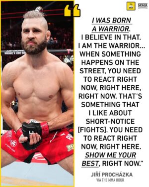 Ariel Helwani Instagram - Jiří Prochazka explains why he likes short-notice fights 🥋 #TheMMAHour