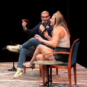 Ariel Helwani Instagram - What a night.

One I'll never forget.

Thank you to every person who helped make our 5th Road Show the best one yet.

Thank to you every single person who bought a ticket.

Thank you to every fighter (and their teams) who took the time to come.

I appreciate you all so very much. 

And every cent goes to @thegoodfightfoundation. 

Magic.

What a life.

Let's do it again. And hey, let us know in the comments where we should go in the coming months. 

(📸 by the great @onelensinchina)
