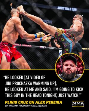 Ariel Helwani Instagram - Alex Pereira looked into his crystal ball 🔮 #TheMMAHour