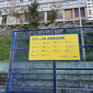 Aritz Aduriz Instagram - Eskerrik asko @fundacioncruyff-i Cruyff Court berri hau Bilbon kokatzeagatik. Aukera bikaina da ume zein gazteek futbolaz jolasten gozatzeko eta hazteko. Nire esker ona laguntzaileei ere: @bilbao_udala eta @fundlacaixa 

Gracias @fundacioncruyff por posibilitar que niñas y niños y jóvenes disfruten en Bilbao de un nuevo Cruyff Court. Crecer jugando al fútbol. Muchas gracias también a @bilbao_udala y @fundlacaixa.
#CreatingSpace #CruyffLegacy